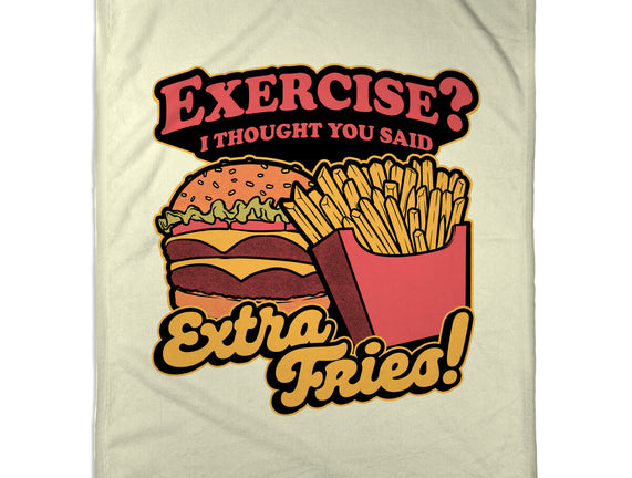 Burger Fries Exercise