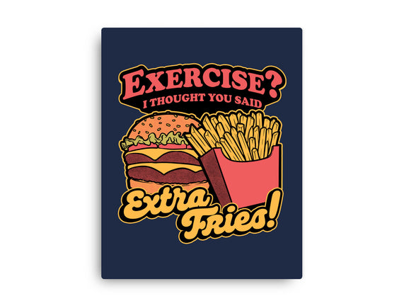 Burger Fries Exercise
