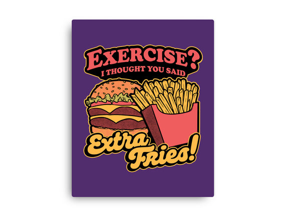 Burger Fries Exercise