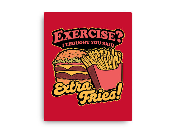 Burger Fries Exercise