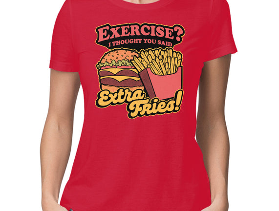 Burger Fries Exercise