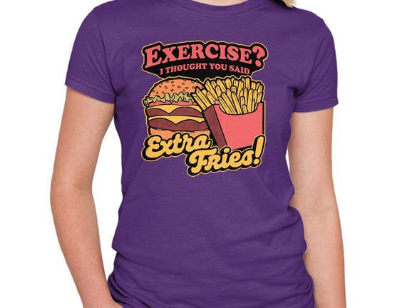 Burger Fries Exercise