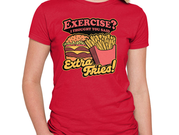 Burger Fries Exercise