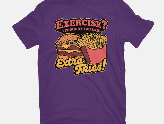 Burger Fries Exercise