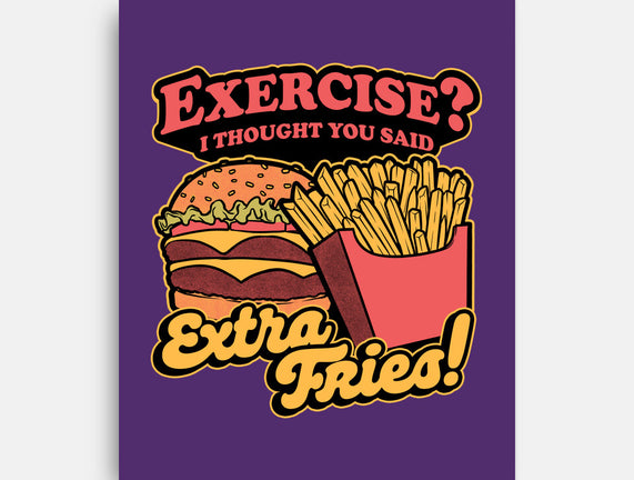 Burger Fries Exercise