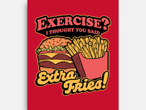Burger Fries Exercise