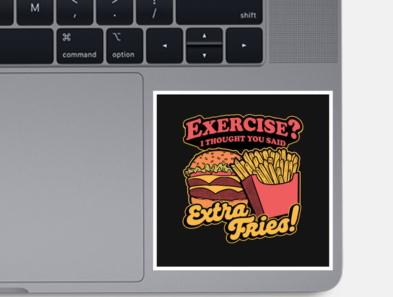 Burger Fries Exercise