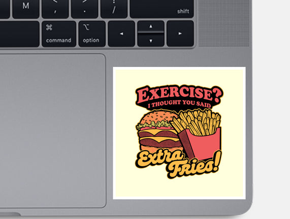 Burger Fries Exercise