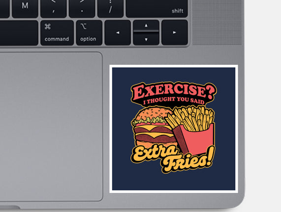 Burger Fries Exercise