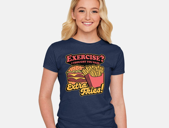 Burger Fries Exercise