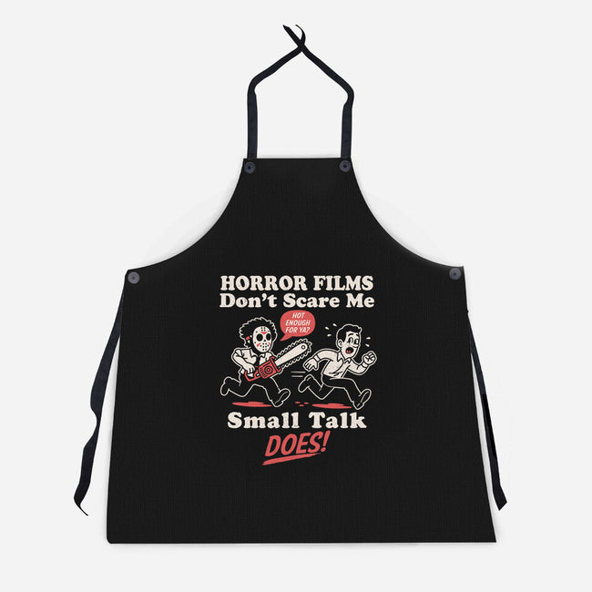 Small Talk Scares Me-Unisex-Kitchen-Apron-Nemons
