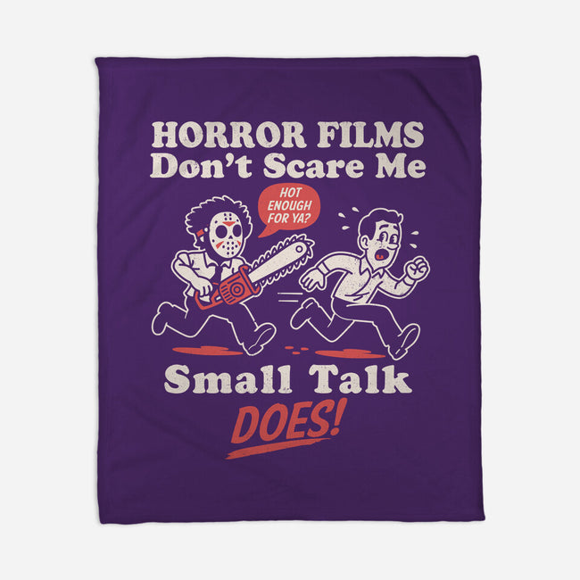 Small Talk Scares Me-None-Fleece-Blanket-Nemons