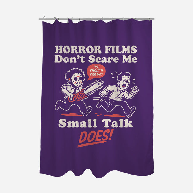 Small Talk Scares Me-None-Polyester-Shower Curtain-Nemons