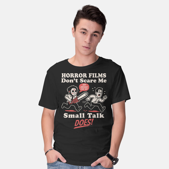 Small Talk Scares Me-Mens-Basic-Tee-Nemons