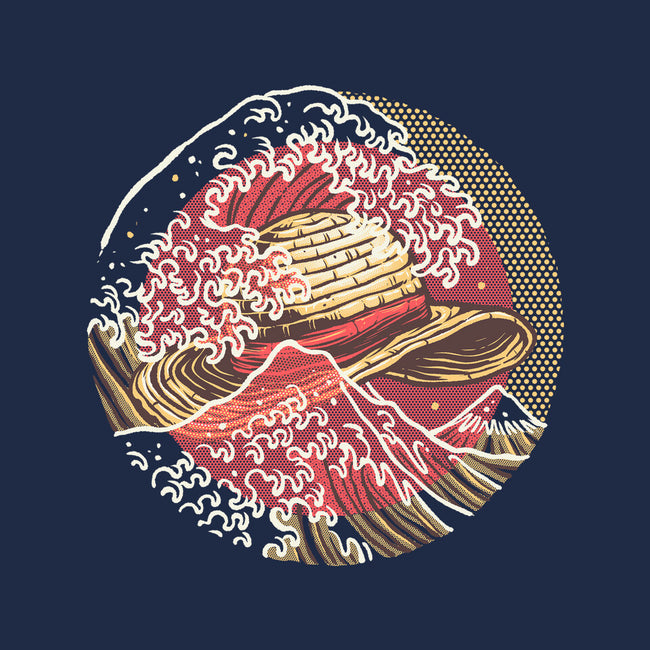 Straw Hat Wave-None-Removable Cover w Insert-Throw Pillow-glitchygorilla