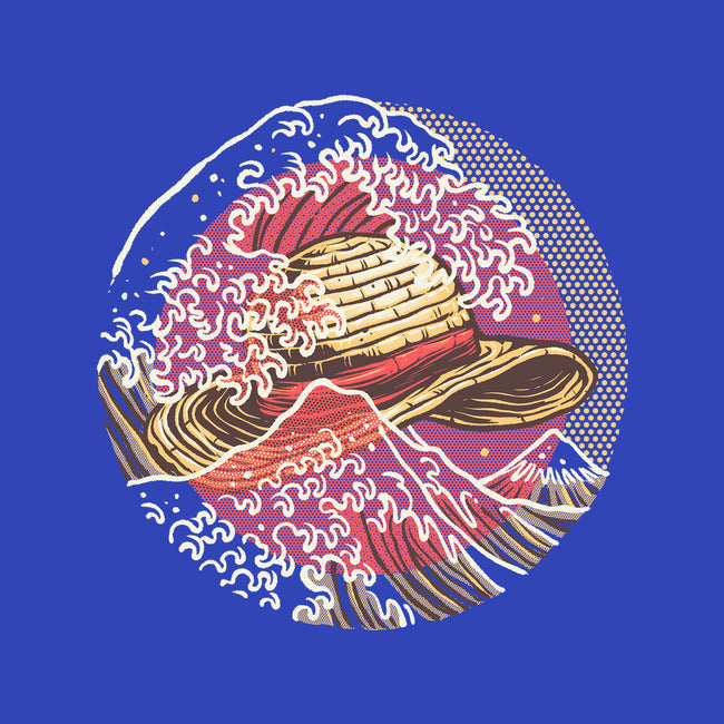 Straw Hat Wave-Mens-Basic-Tee-glitchygorilla