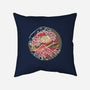 Straw Hat Wave-None-Removable Cover w Insert-Throw Pillow-glitchygorilla