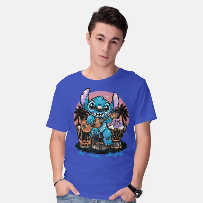 Be My Ohana-Mens-Basic-Tee-glitchygorilla