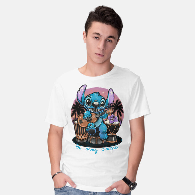 Be My Ohana-Mens-Basic-Tee-glitchygorilla