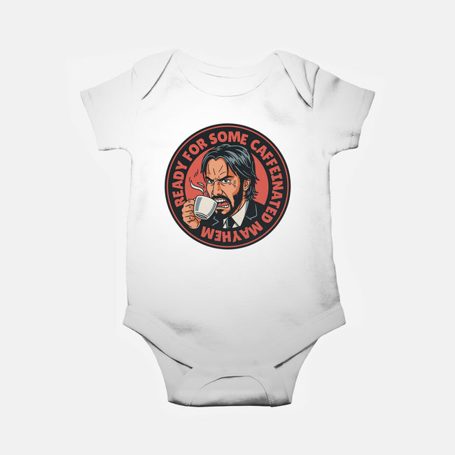 Caffeinated Mayhem-Baby-Basic-Onesie-P1yu5h