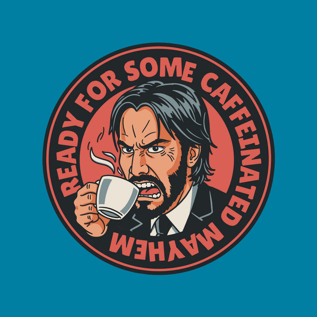 Caffeinated Mayhem-Unisex-Basic-Tee-P1yu5h