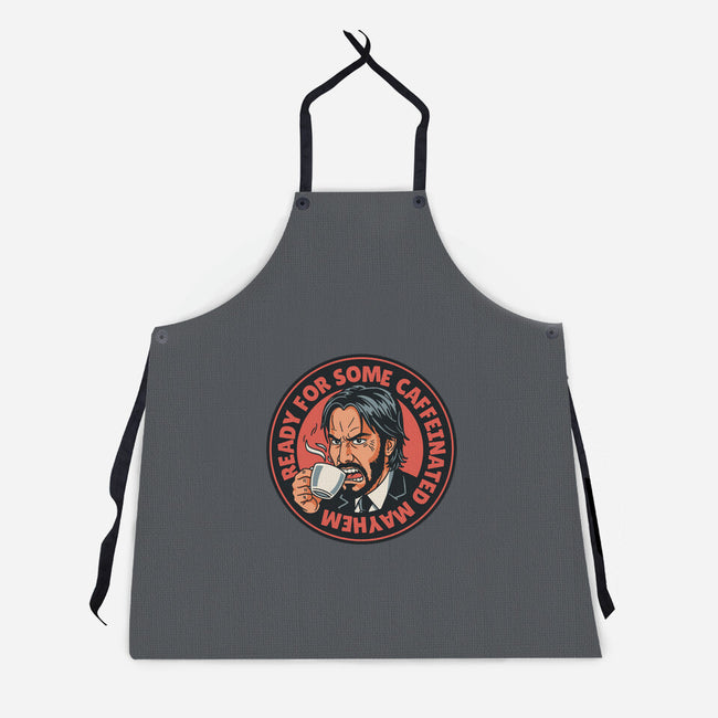 Caffeinated Mayhem-Unisex-Kitchen-Apron-P1yu5h