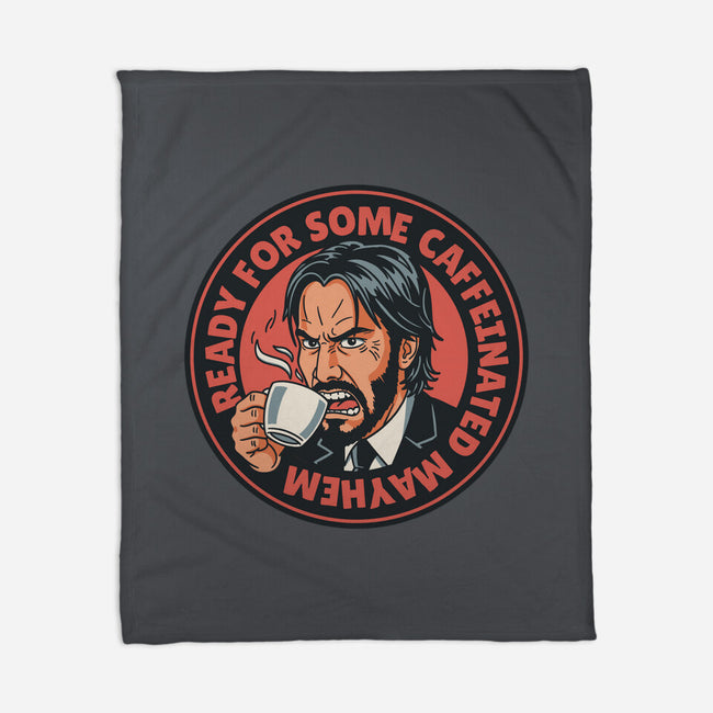 Caffeinated Mayhem-None-Fleece-Blanket-P1yu5h