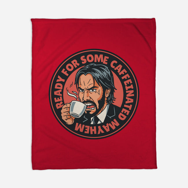 Caffeinated Mayhem-None-Fleece-Blanket-P1yu5h