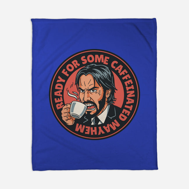 Caffeinated Mayhem-None-Fleece-Blanket-P1yu5h