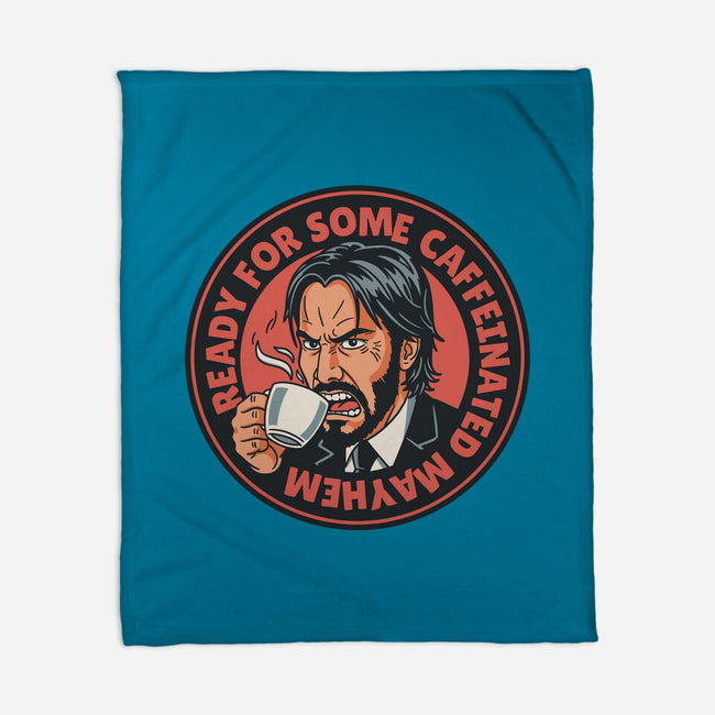 Caffeinated Mayhem-None-Fleece-Blanket-P1yu5h