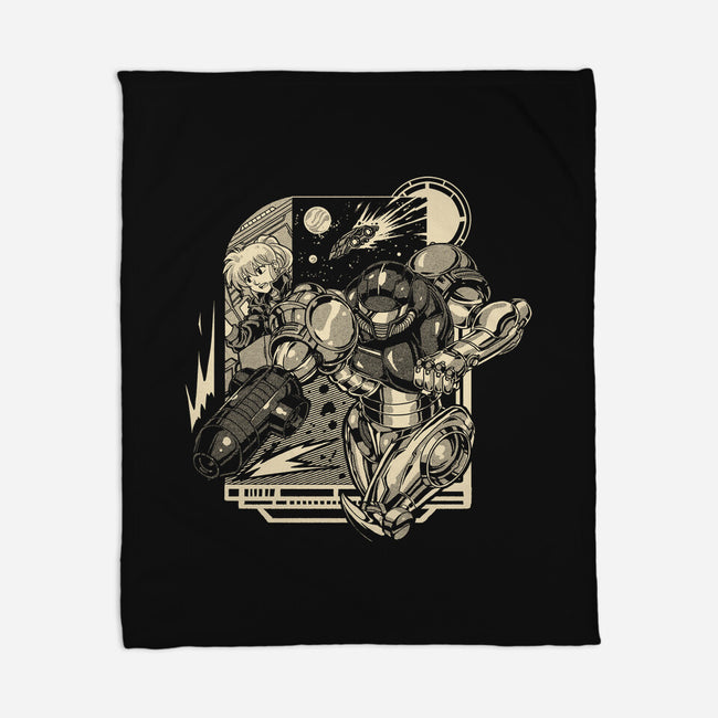 Running In Space-None-Fleece-Blanket-Estudio Horta