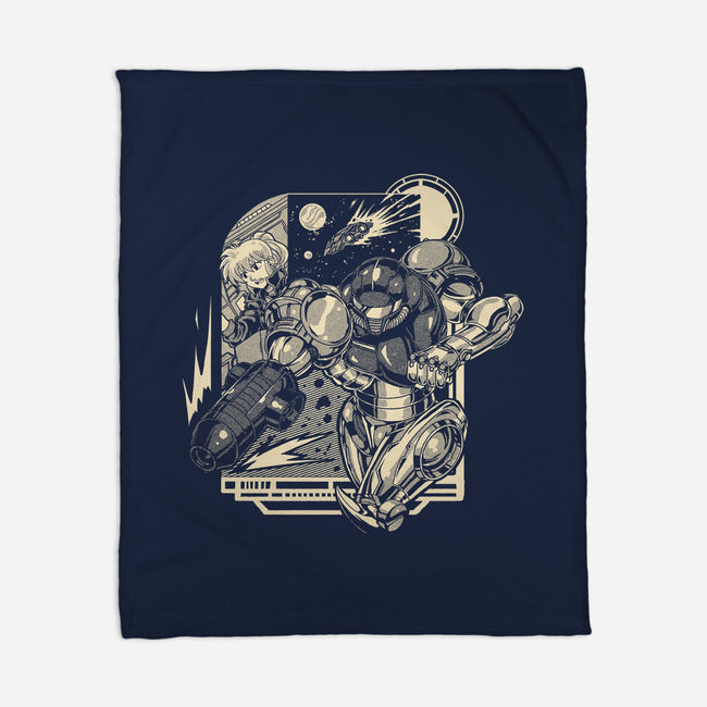 Running In Space-None-Fleece-Blanket-Estudio Horta