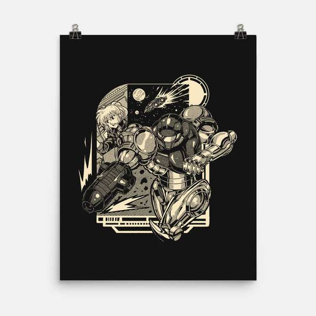 Running In Space-None-Matte-Poster-Estudio Horta