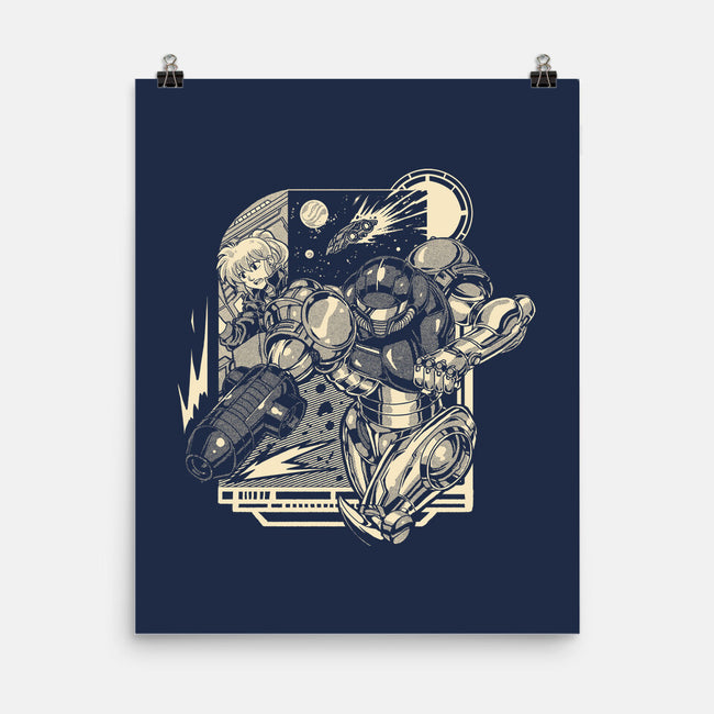 Running In Space-None-Matte-Poster-Estudio Horta