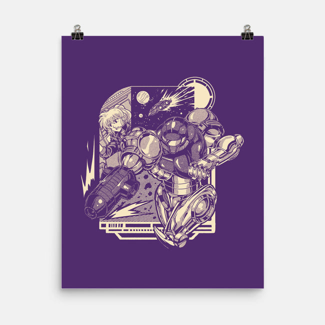 Running In Space-None-Matte-Poster-Estudio Horta