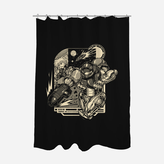Running In Space-None-Polyester-Shower Curtain-Estudio Horta