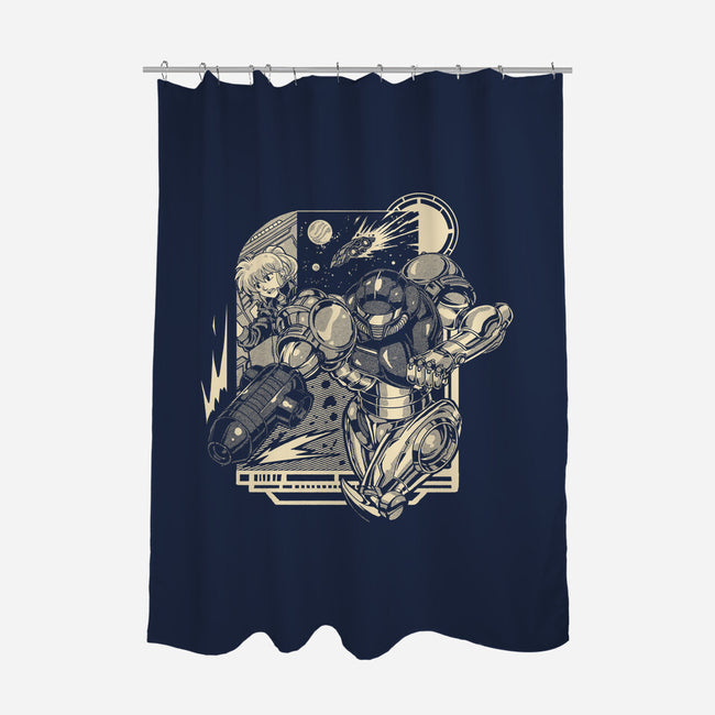 Running In Space-None-Polyester-Shower Curtain-Estudio Horta