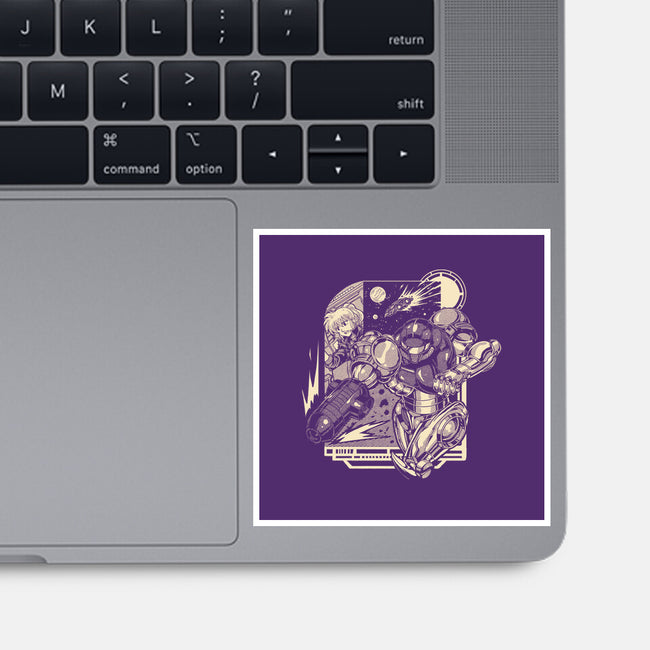 Running In Space-None-Glossy-Sticker-Estudio Horta