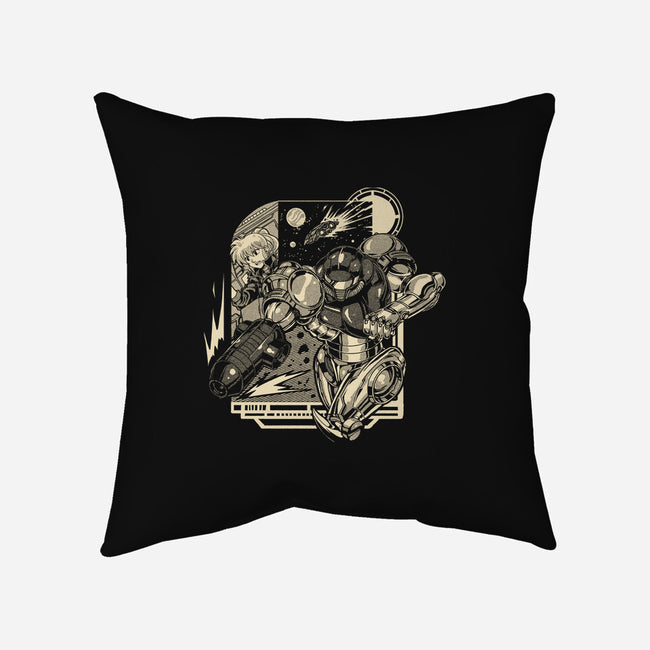 Running In Space-None-Removable Cover w Insert-Throw Pillow-Estudio Horta