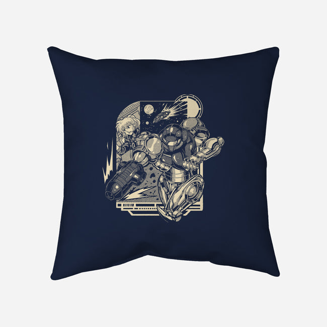 Running In Space-None-Removable Cover w Insert-Throw Pillow-Estudio Horta
