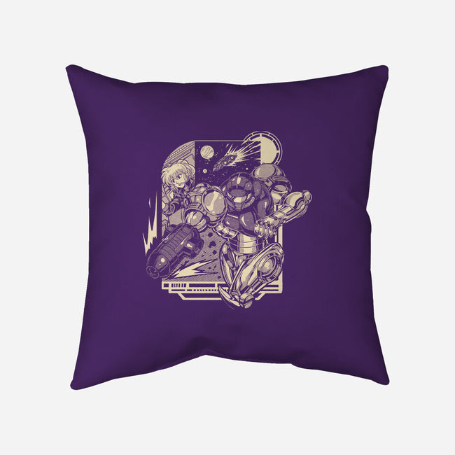 Running In Space-None-Removable Cover w Insert-Throw Pillow-Estudio Horta