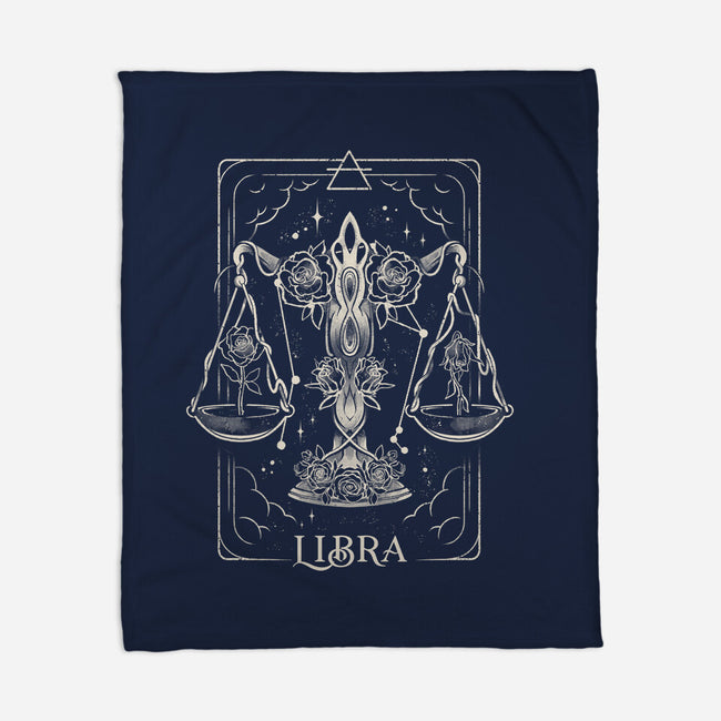 Libra Tarot-None-Fleece-Blanket-eduely