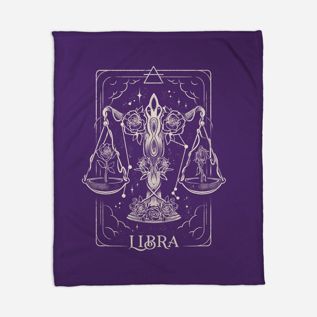 Libra Tarot-None-Fleece-Blanket-eduely