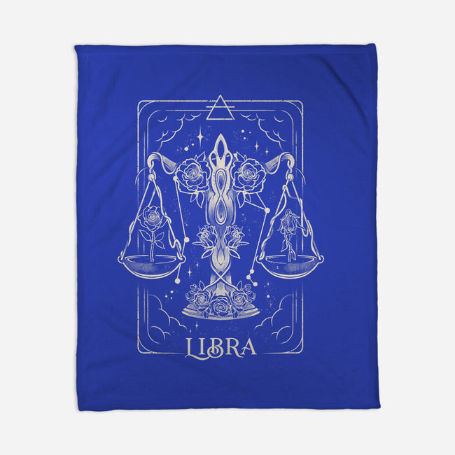 Libra Tarot-None-Fleece-Blanket-eduely