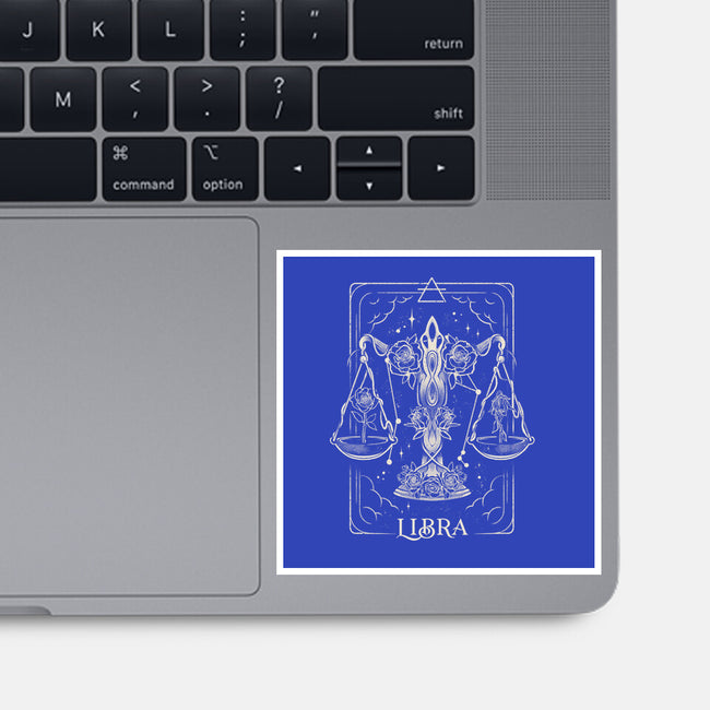 Libra Tarot-None-Glossy-Sticker-eduely