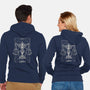 Libra Tarot-Unisex-Zip-Up-Sweatshirt-eduely