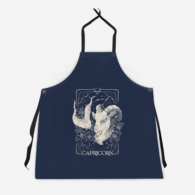 Capricorn Tarot-Unisex-Kitchen-Apron-eduely