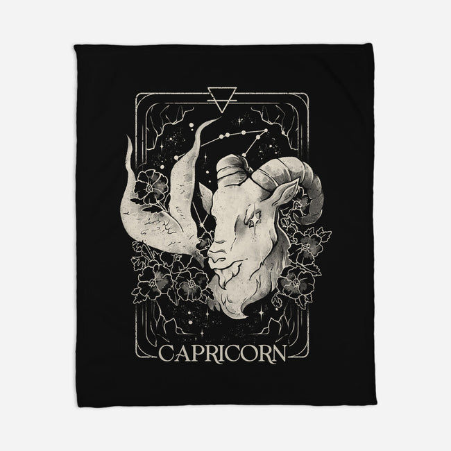 Capricorn Tarot-None-Fleece-Blanket-eduely