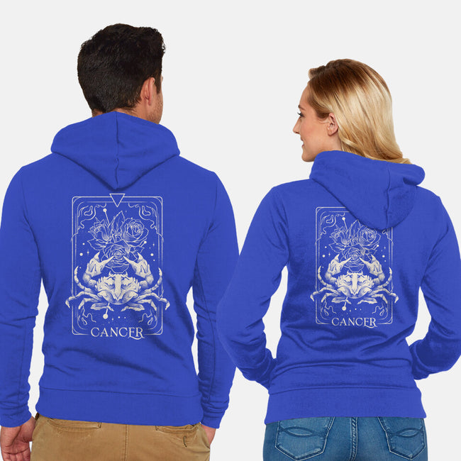 Cancer Tarot-Unisex-Zip-Up-Sweatshirt-eduely