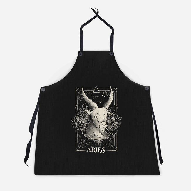 Aries Tarot-Unisex-Kitchen-Apron-eduely